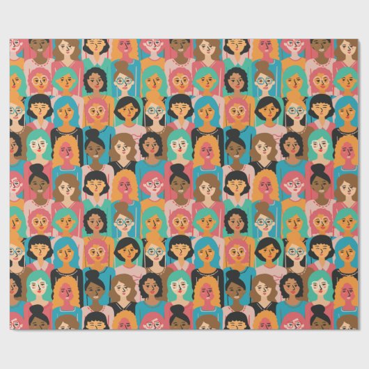 Frauen Geschenkpapier (Flach)