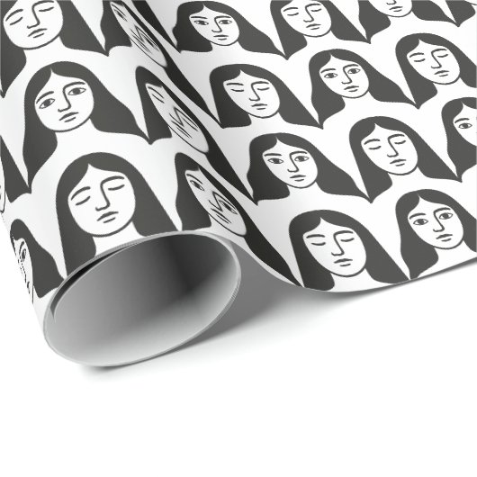 Frauen Geschenkpapier (Rolleneckpunkt)