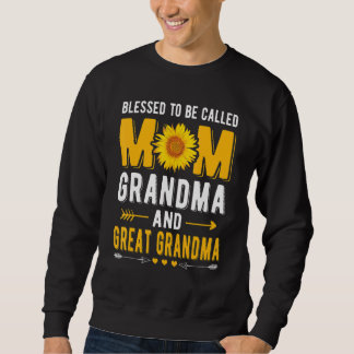 Frauen gesegnet, als Mama Oma Großes Gran bezeichn Sweatshirt