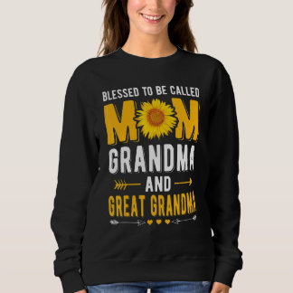 Frauen gesegnet, als Mama Oma Großes Gran bezeichn Sweatshirt