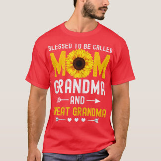 Frauen gesegnet, als Mama Oma Großes Gran bezeichn T-Shirt