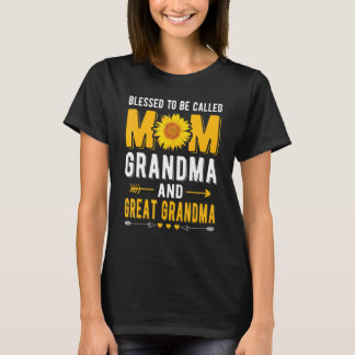 Frauen gesegnet, als Mama Oma Großes Gran bezeichn T-Shirt