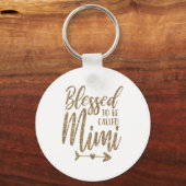 Frauen gesegnet, als Mimi Oma Mors Day bezeichnet  Schlüsselanhänger (Vorderseite)