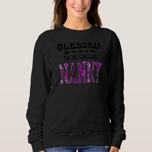 Frauen Gesegnet, als Muttertag der Kindermädchen b Sweatshirt (Vorderseite)