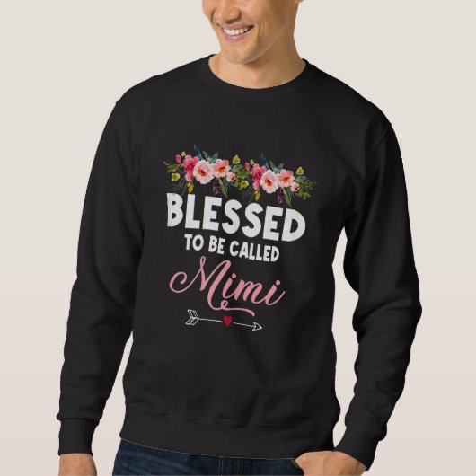 Frauen gesegnet, als Muttertag der Mimi bezeichnet Sweatshirt (Vorderseite)
