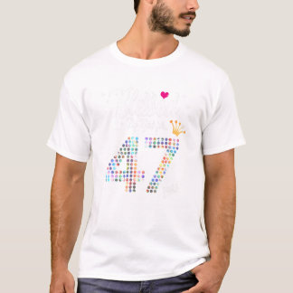 Frauen, gesegnet von Gott für 47 Jahre 47. Geburts T-Shirt