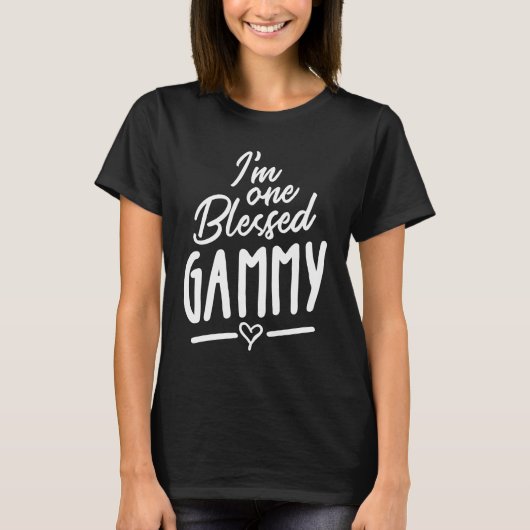 Frauen Gesegnetes Gammy-Oma-Geschenk T-Shirt (Vorderseite)
