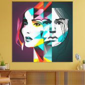 Frauen Gesicht Leinwanddruck (Insitu (Wohnzimmer))