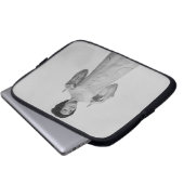 Frauen-Gestikulieren Laptopschutzhülle (Vorne Knopf)