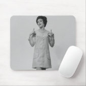 Frauen-Gestikulieren Mousepad (Mit Mouse)