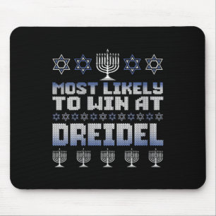 Frauen gewinnen am wahrscheinlichsten am Dreidel F Mousepad