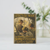 Frauen gewinnen Postkarte des Krieges (Stehend Vorderseite)