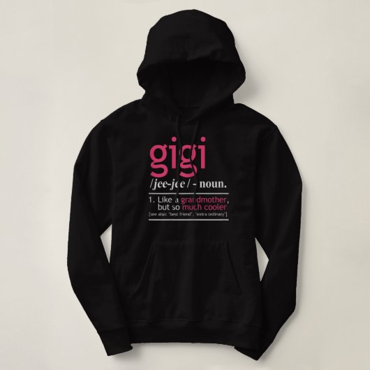 Frauen Gigi mögen eine Großmutter, aber so viel Co Hoodie (Design vorne)
