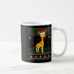 Frauen-Giraffe-hässliche-Weihnachts-Pullover-Feier Kaffeetasse