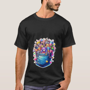 Frauen Girls Anime Pocket Niedlich Tank Top