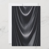 Frauen Glam Black Gold 50. Geburtstag Einladung (Rückseite)