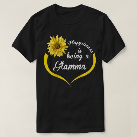 Frauen Glamma Geschenk Glück ist ein Glamma T-Shirt (Design vorne)
