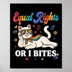Frauen gleiche Rechte oder I Bites Pride Month Ver Poster