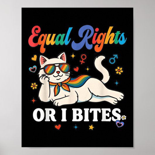 Frauen gleiche Rechte oder I Bites Pride Month Ver Poster (Vorne)