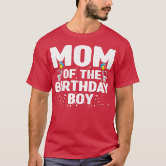 Frauen glückliche Mama auf Kindergeburtstag T-Shirt