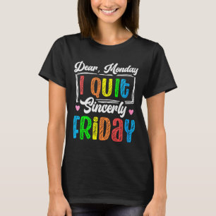 Frauen Glücklicher Freitag Fr Yay Lehrer Schule Me T-Shirt