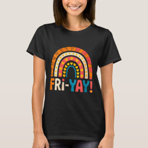 Frauen Glücklicher Freitag Fri-yay Lehrer Schule M T-Shirt