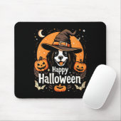 Frauen Glückliches Halloween Hund Mousepad (Mit Mouse)