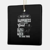 Frauen Goat Lover Goat Geschenk Keramikornament (Links)