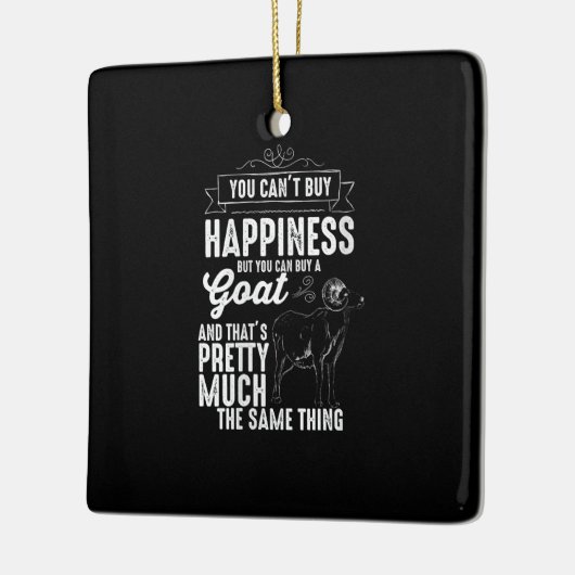 Frauen Goat Lover Goat Geschenk Keramikornament (Links)