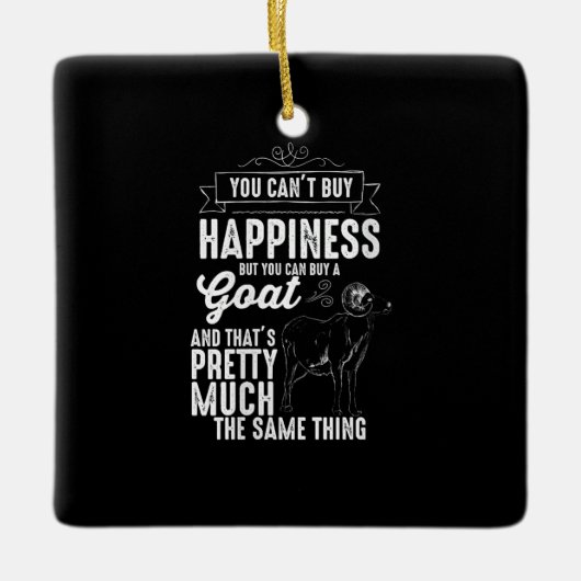 Frauen Goat Lover Goat Geschenk Keramikornament (Vorderseite)