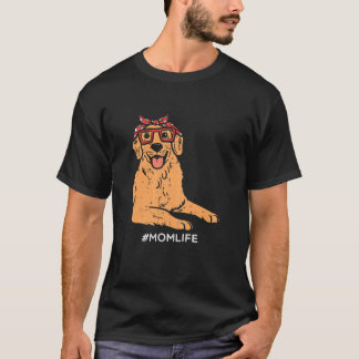 Frauen Golden Retriever Bandana Mama Life Mütter D T-Shirt