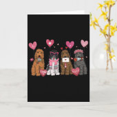 Frauen Goldendoodle Mutter Valentinstag Goldendood Karte (Gelbe Blume)