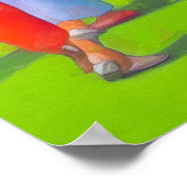 Frauen Golfer - Leinwand Printwerbung Poster (Ecke)