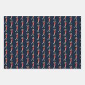 Frauen Golfer nach dem Geschenk für das Laufwerksp Geschenkpapier Set (Vorderseite 2)