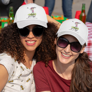 Frauen Golfers "Lass es Rip!" Spaß Truckerkappe