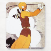 Frauen-Golfspieler Mousepad (Vorne)