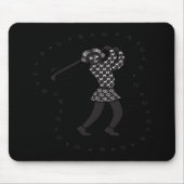 Frauen-Golfspieler Mousepad (Vorne)