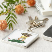 Frauen-Golfspieler Schlüsselanhänger (Seite)