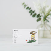 Frauen-Golfspieler Visitenkarte (Stehend Vorderseite)