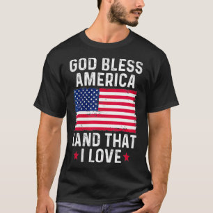 Frauen Gott segne Amerika Land, dass ich Vintag Li T-Shirt