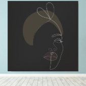 Frauen Göttliche Canvas Print Leinwanddruck (Insitu (Holzboden))