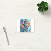 Frauen-Graffiti-Kunst Post-it Klebezettel (Büro)
