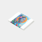 Frauen-Graffiti-Kunst Post-it Klebezettel (angewinkelt)
