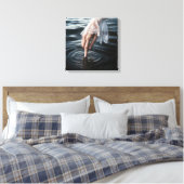 Frauen greifen Wasser Hand Leinwanddruck (Insitu (Schlafzimmer))