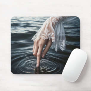 Frauen greifen Wasser Hand Mousepad