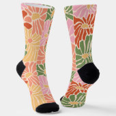 Frauen Groovy Boho Socken (Gewinkelt)