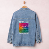 Frauen Grosser großer Schriftart Stilvoll Moderne  Jeansjacke (Hangar)