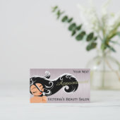 Frauen-Haar-Stylist-Verabredung Terminkarte (Stehend Vorderseite)