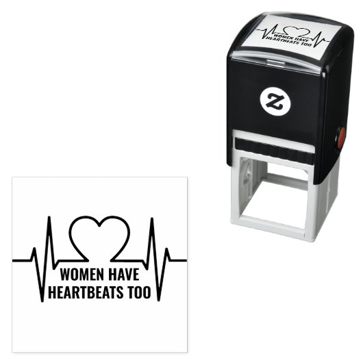 Frauen haben auch Herzschläge Permastempel (Beispiel)