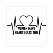 Frauen haben auch Herzschläge Permastempel (Design)